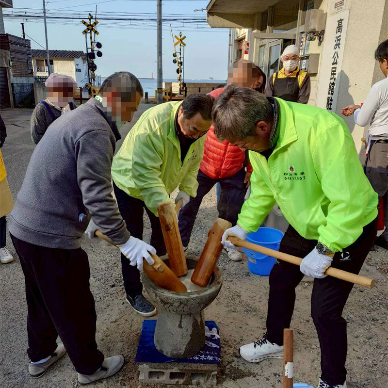 こども食堂支援餅つき