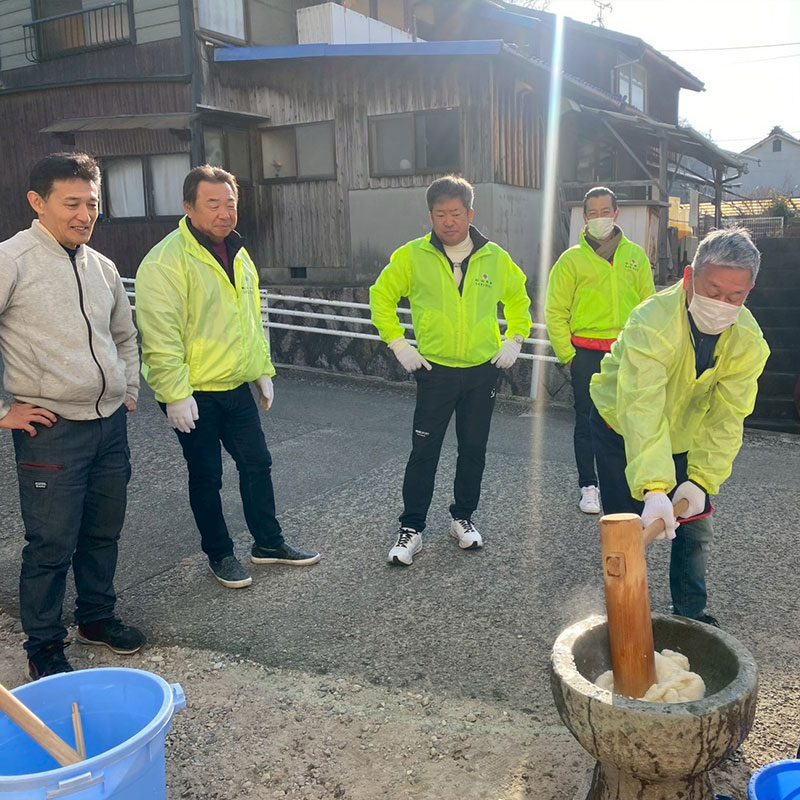 こども食堂支援餅つき