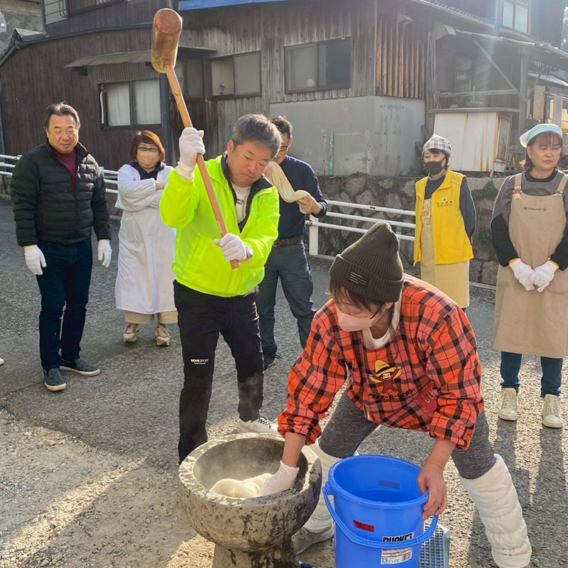こども食堂支援餅つき