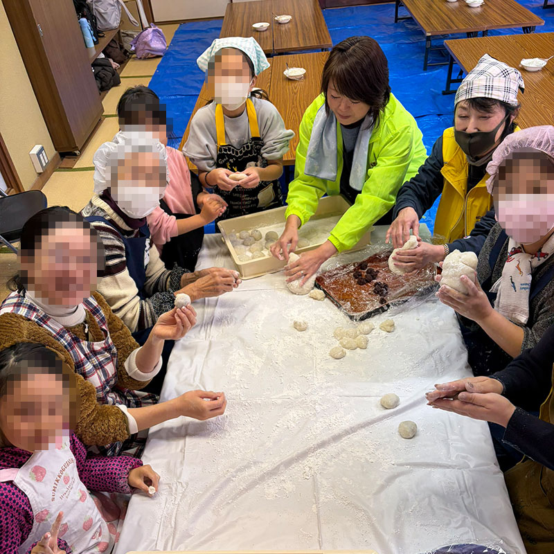 こども食堂支援餅つき