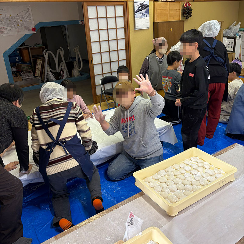 こども食堂支援餅つき