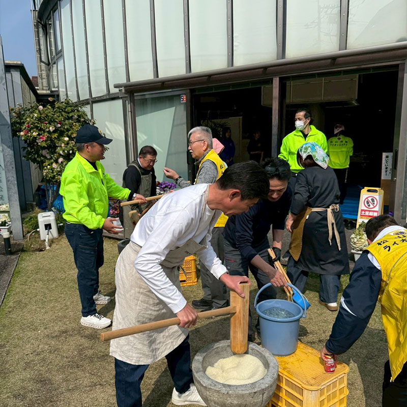 こども食堂支援 もちつき